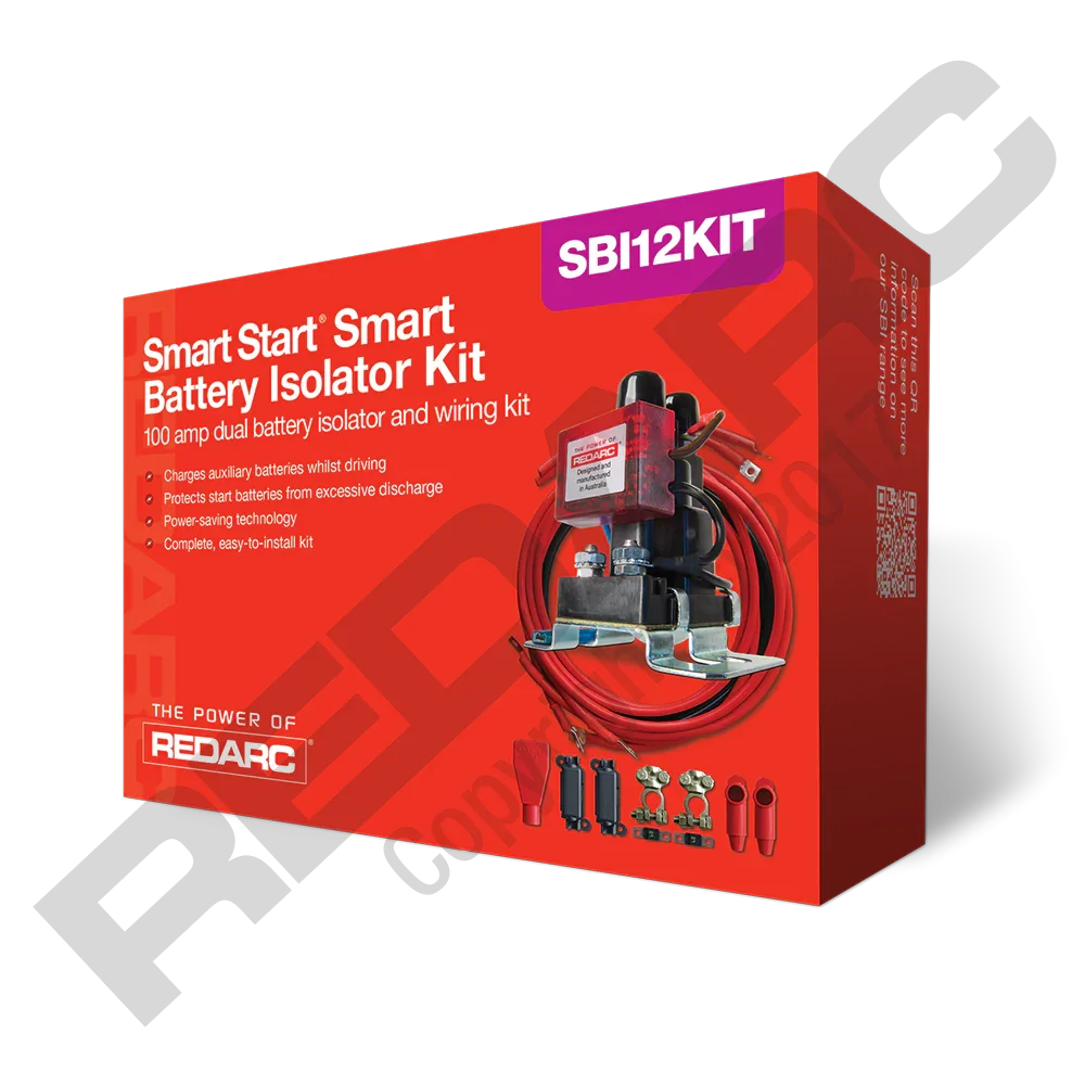 REDARC SMART START BATTERY ISOLATOR & WIRING KIT 12V