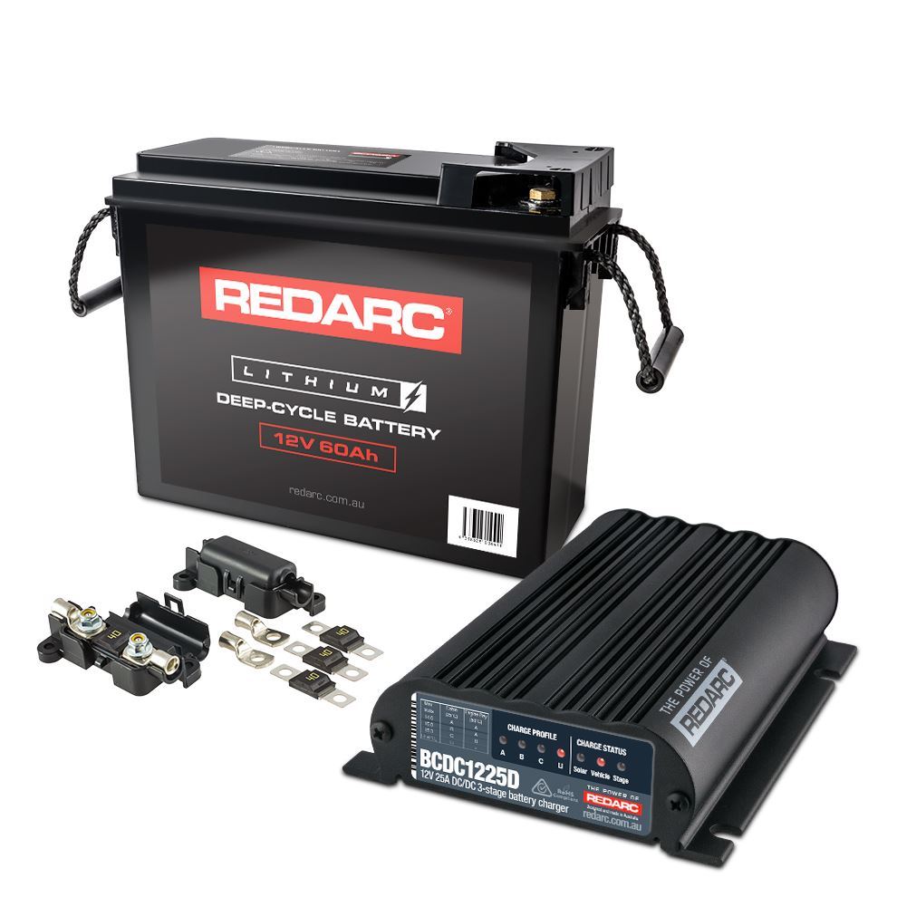 Redarc60AH LITHIUM DEEP CYCLE BATTERY KIT Mountains Auto Electrical
