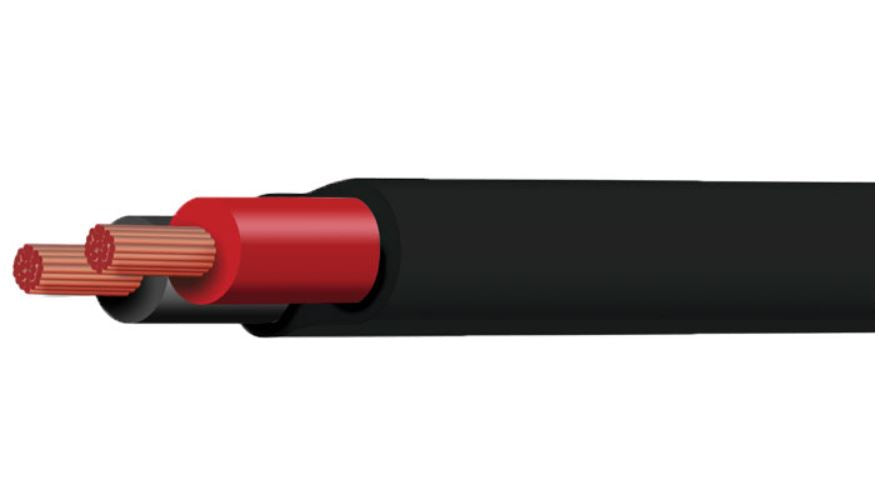Tycab 5mm Twin Sheath Cable - Red/Black