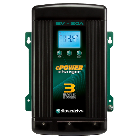 Enerdrive ePOWER 20A/12V Smart Charger - Three Output