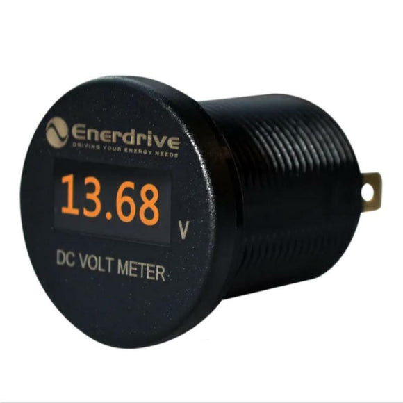 Round OLED DC Voltmeter 8-60V DC