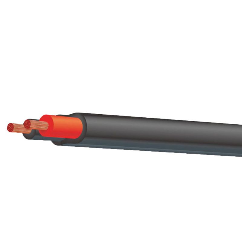 Tyree Twin Sheath Cable 2mm Red/Black