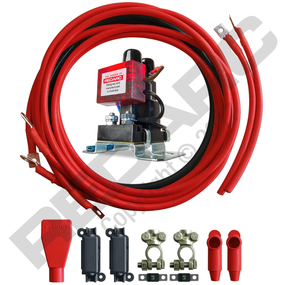 REDARC SMART START BATTERY ISOLATOR & WIRING KIT 12V