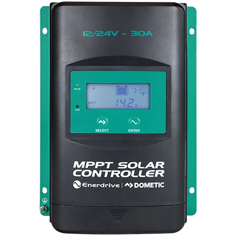 ENERDRIVE MPPT SOLAR CONTROLLER W/DISPLAY - 30AMP 12/24V