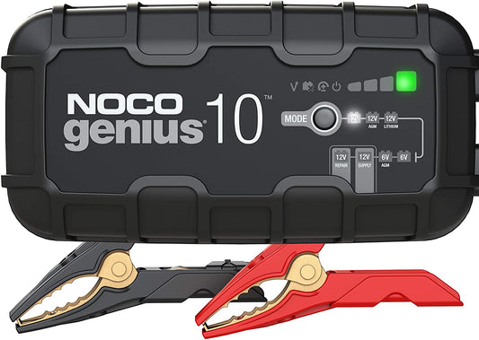 NOCO 12V 10A BATTERY CHARGER LEAD ACID, FLOODED, GEL, AGM LITHIUM; 12V/10A POWER SUPPLY
