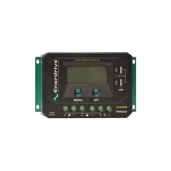 ENERDRIVE PWM 30A Solar Charge Controller