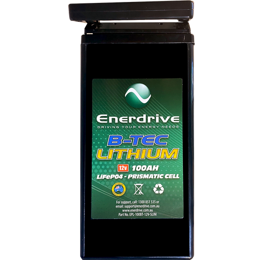 Enerdrive B-TEC 12V 100Ah Slimline Lithium Battery