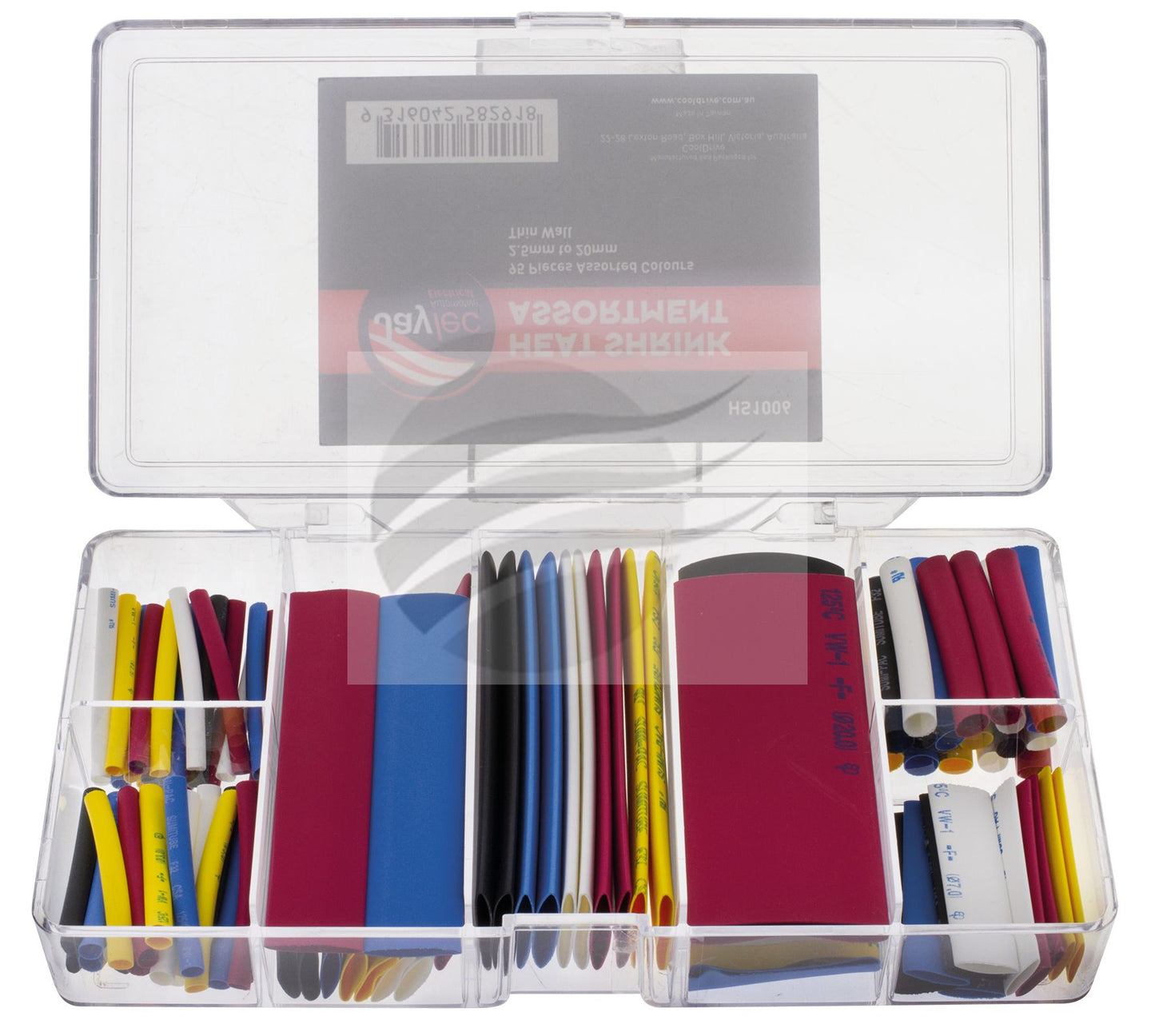 95 PCS HEAT SHRINK ASSORTMENT KIT ASSORTED COLOURS 2.5-20mm