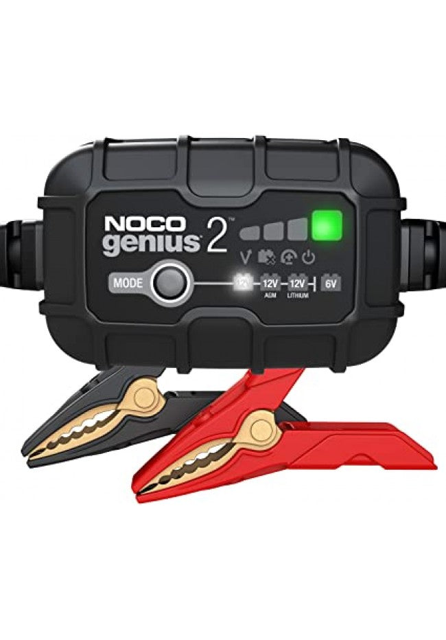 NOCO 6/12V 2A SMART BATTERY CHARGER LEAD ACID, FLOODED, GEL, AGM LITHIUM-ION BATTERIES