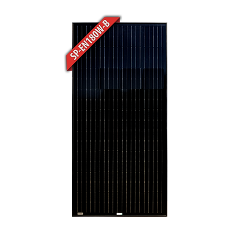 ENERDRIVE 180W-B Fixed Mono Solar Panel (Black Frame)