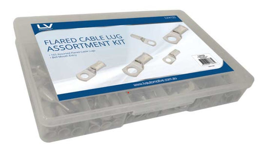 CABLE LUG ASSORTMENT 165PCS BELL MOUTH ENTRY