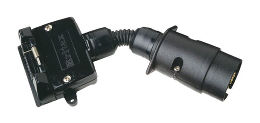 Car 7 pin large round to trailer 7 pin flat