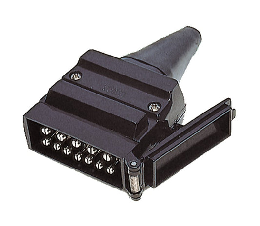 12 PIN FLAT TRAILER PLUG TRAILER SIDE