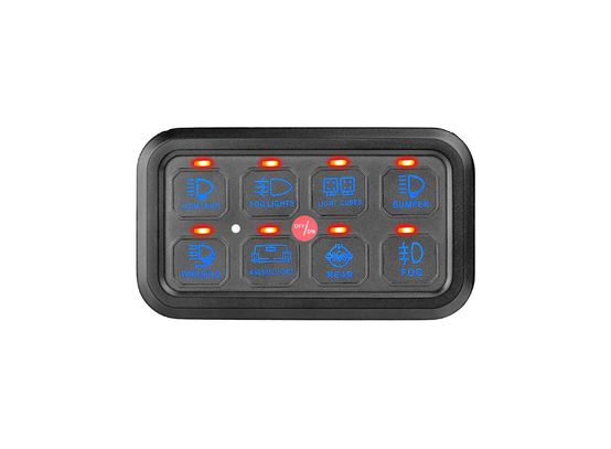 SMART 8 SWITCH PANEL - BLUE BACKLIT PANEL