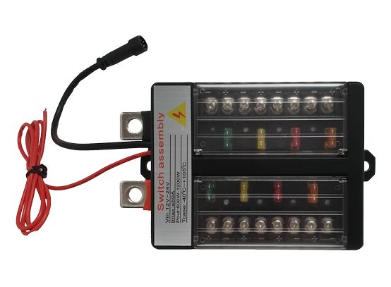 SMART 8 SWITCH PANEL - BLUE BACKLIT PANEL