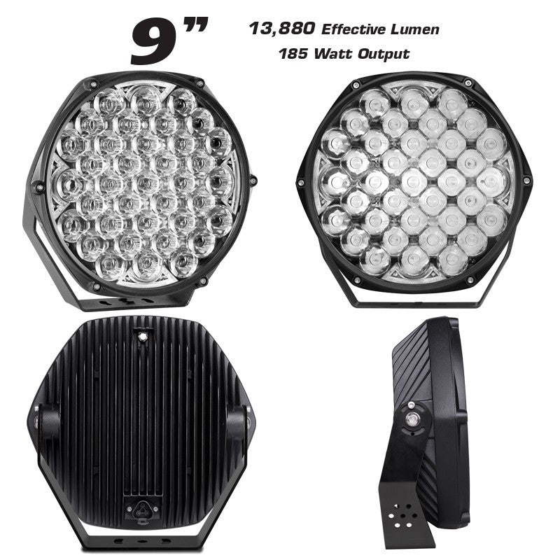 9" TIR OPTICS Driving Lamps